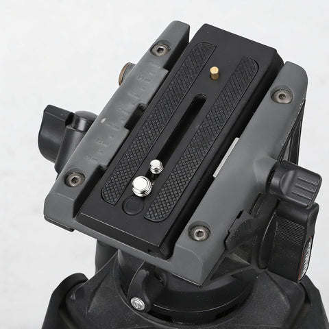 Tripod Quick Release Plate, P200 Quick Release Plate Camera for Tripod, Universal Aluminum Alloy Camera Mounting Base Plates with 1/4" & 3/8" Screws Compatible Connect Adapter for Most Heads