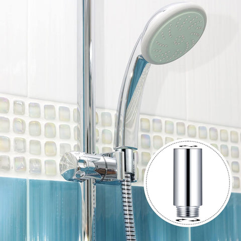 Amylove 2 Pcs Shower Head Extension Arm Stainless Steel Shower Pipe Extension 1/2pt Male to 1/2pt Female Thread Cast Pipe Fitting Coupler Adapter(2 Inch)
