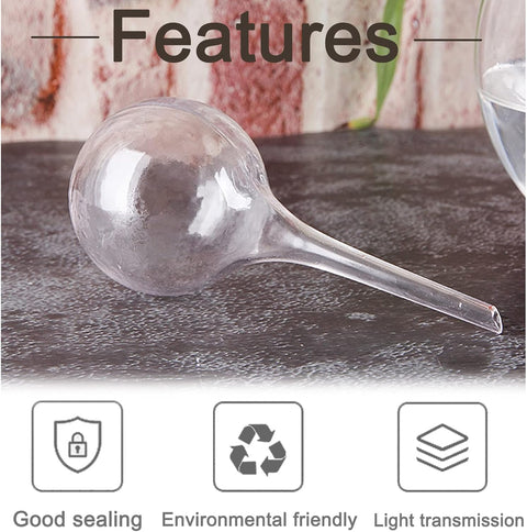 8 Pcs Clear Plant Watering Globes,Plastic Self-Watering Bulbs,Automatic Watering Globes,Garden Water Device for Plant Indoor Outdoor