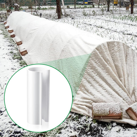 32 Pcs PVC Pipe Clips Pool Cover Clamps for Above Ground Pool Greenhouses, Row Covers, Garden, Shelters, Bird Protection, 2.4 Inch Long(for 1/2 Inch PVC Pipe,White)