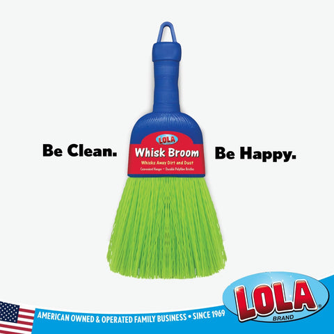 Whisk Broom, Hand Brush, Durable Bristles, Whisks Away Dirt & Debris, Compact, Hang Hole for Easy Storage, Indoor/Outdoor, 1 Pack