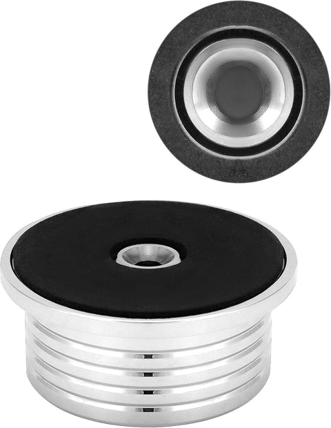 Record Weight Phono Disc Stabilizer, 60HZ Record Weight Stabilizer, with Bubble Leveling (60Hz, Silver)