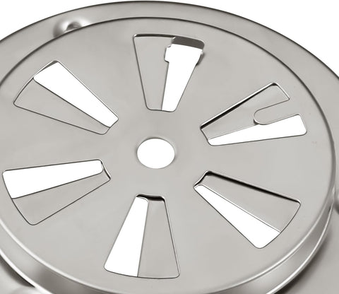 Stainless Steel BBQ Smoker Air Vent - Adjustable Grill Damper for Controlling Airflow - Replacement Parts for Grill and Smoker Vents - 1 Pack