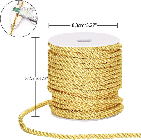 White Twine String and Gold Rope