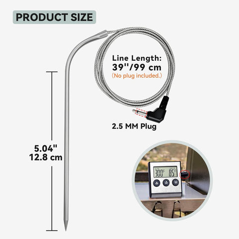 Tp700 Probe Thermometer Digital Meat Food Grill BBQ Cooking Kitchen Thermometer, 1 Pack (1 Piece)