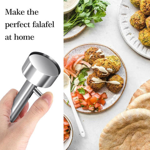 Professional Patty Maker with Thumb Grip - Perfect for Falafel Burgers and Meatballs
