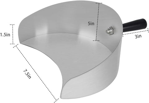 Stainless Steel BBQ Grease Drip Pan 22.5x17.5x8cm - Rotisserie Grill Accessory for Fat Collection