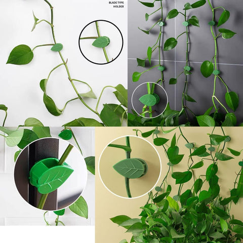 30 Pack Self-Adhesive Plant Clips Invisible Wall Hooks for Climbing Plants Trellis Support Vines Ivy Indoor Outdoor Use