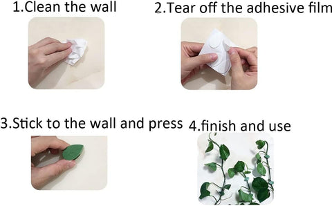 30 Pack Self-Adhesive Plant Clips Invisible Wall Hooks for Climbing Plants Trellis Support Vines Ivy Indoor Outdoor Use