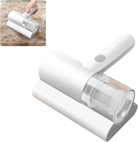 1200mAh Cordless Handheld Vacuum Cleaner White Compact Portable for Mattress Pillow Clothes Sofa Carpet Cleaning