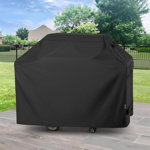 Grill Cover 55 Inch for Outdoor Grill, Heavy Duty, Waterproof, Fade Resistant, BBQ Cover with Handles/Straps/Air Vents, Compatible with Weber Charbroil Nexgrill Gas BBQs etc