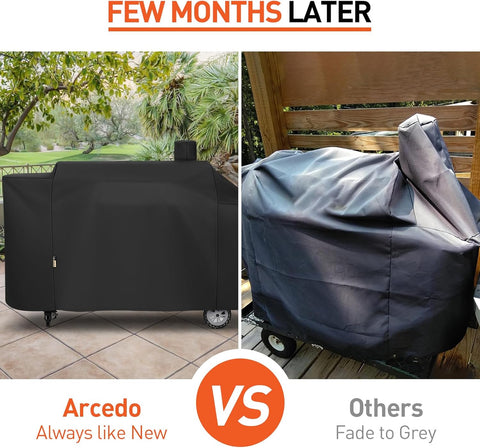 Grill Cover Compatible with Pit Boss 1100 Pro Series Pellet Gas Combo Grill, Heavy Duty Waterproof All Weather Protection for Outdoor Wood Pellet BBQ