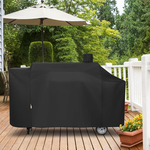 Grill Cover Compatible with Pit Boss 1100 Pro Series Pellet Gas Combo Grill, Heavy Duty Waterproof All Weather Protection for Outdoor Wood Pellet BBQ
