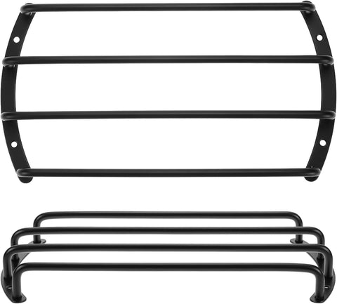 Speaker Grill Cover Set, 2 Pcs 10" Metal Bar Grille Audio, 4 Bars Speaker Subwoofer Grill Grille Cover, Compatible with Most Round Car Audio Subwoofers