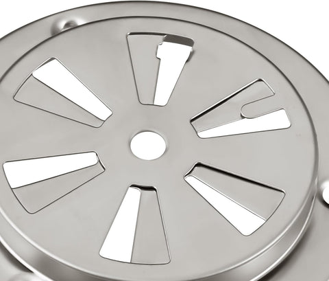 Stainless Steel BBQ Smoker Air Vent - Adjustable Grill Damper for Controlling Airflow - Replacement Parts for Grill and Smoker Vents - 8 Packs