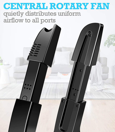 Portable Electric Shoe Glove Boot Dryer Warmer with Folding and Drying Rack