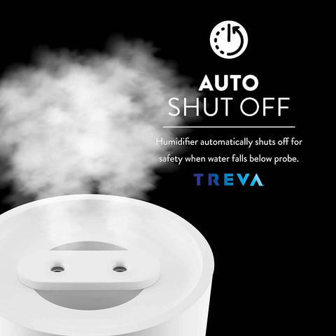Portable Cool Mist Humidifier 2 Liter Capacity Rechargeable Battery Powered 2 Misting Modes Led Display Panel and Auto Shut Off