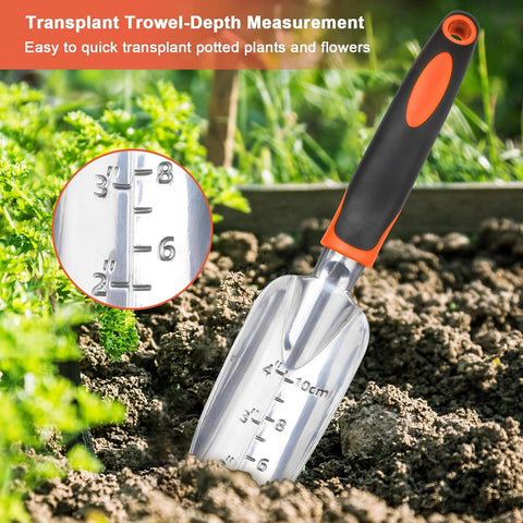 Garden Tools Set, 3 Pack Heavy Duty Gardening Tools Set + Garden Tools Set, 8 Piece Gardening Tools Set with Non Slip Ergonomic Handle