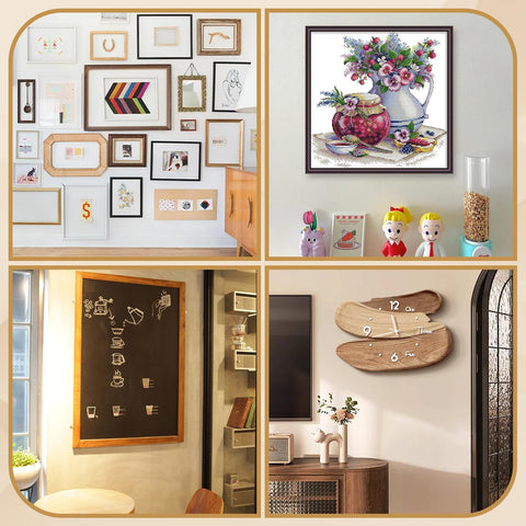 50 Sets Sawtooth Picture Hanger, Picture Frame Hangers with Screws for Photos Canvas Clock Wood Frame Hardware Metal Hook Hanging Artwork Home Decoration (Black)