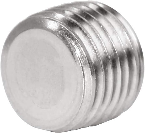3/8" NPT Pipe Plug Male Thread Stainless Steel Fitting Countersunk Internal Hex Head(Pack of 3)