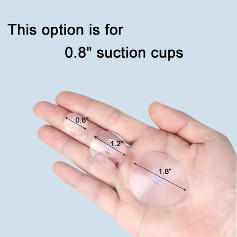 20 Packs Suction Cups 0.8 Inch Clear Sucker Pads Without Hook for Glass Home Organization Decoration