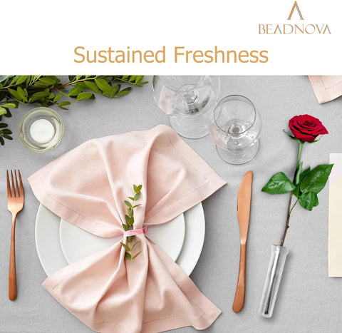 Floral Water Tubes 2.8 Inch Plastic Water Tubes for Floral Flower Vials with Caps for Flower Arrangement Decoration (Clear, 20 Pcs)