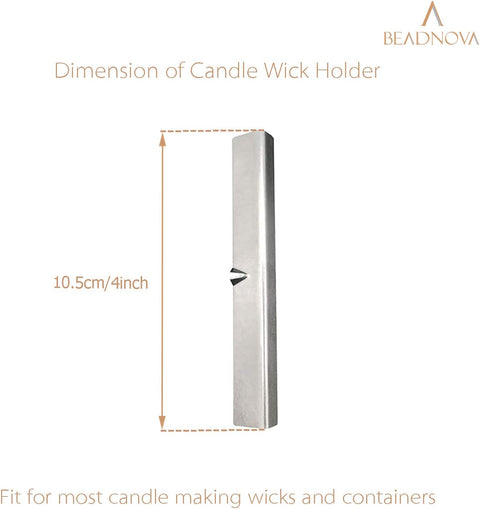 Candle Wick Holders Metal Wick Bar Centering Device Centering Tool Holder for Candle Making (10 Pcs)