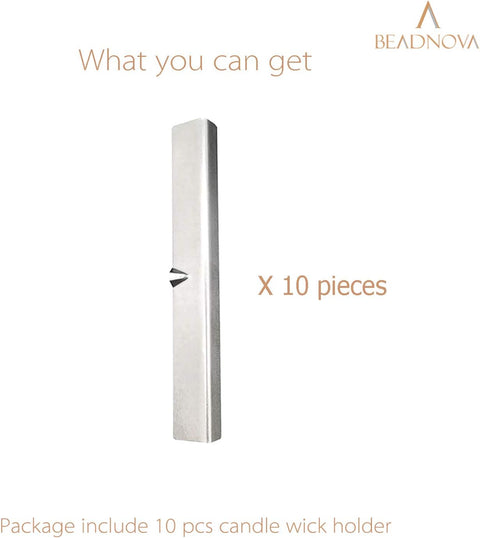 Candle Wick Holders Metal Wick Bar Centering Device Centering Tool Holder for Candle Making (10 Pcs)