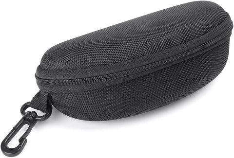 Black Sunglass Case Cover Box For Men Women Storage Case for Safety Glasses with Clip Hard Eyeglass Case for Sunglass Eyeglass Shooting Glasses