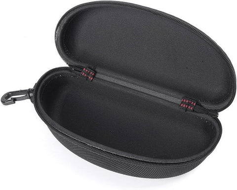 Black Sunglass Case Cover Box For Men Women Storage Case for Safety Glasses with Clip Hard Eyeglass Case for Sunglass Eyeglass Shooting Glasses