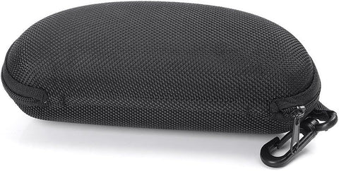 Black Sunglass Case Cover Box For Men Women Storage Case for Safety Glasses with Clip Hard Eyeglass Case for Sunglass Eyeglass Shooting Glasses