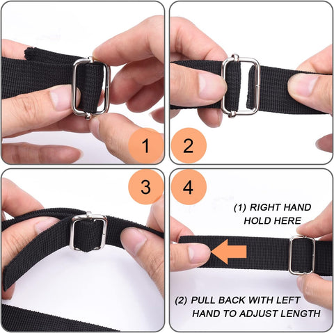 CooBigo 25 Pack 1 Inch Metal Adjustable Slide Buckles Tri-Glide Rectangle Adjuster Suspender Strap Slider for Purse Bag Hardware Making Supplies Backpack replacement Keeper(Mixed)