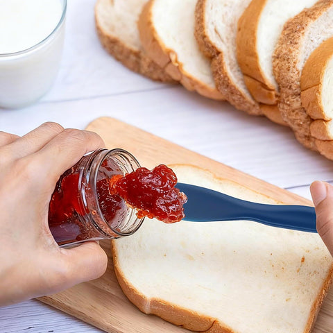 4Pack Plastic Butter Spreader Knife, 6.96X1.37'' Multi Purpose Butter Knifves Spreader, Butter Cheese Spreader Frosting Knives, Plastic Multi Purpose Buttering Knife-cutter for Butter, Jelly, Cream Cheese and Nut Butter ﻿