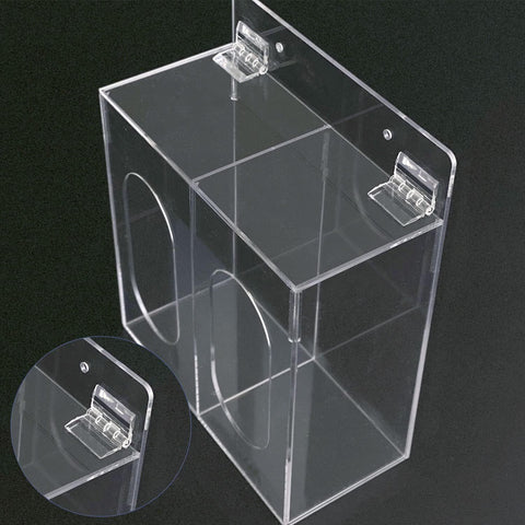12 Pcs 35x25 mm Mini Transparent Acrylic Hinge Self-Adhesive Small Hinges Folding Hinge, Clear Plastic Hinges for Glass, Crafts, Aquarium Lid, Cabinet, Furniture, Display Stand