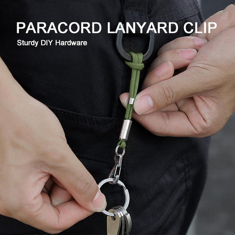 Small Carabiner Clip Metal Spring Snap Hooks Mini Paracord Hanging Clips for Camera Strap, Flashlight, Key Chain