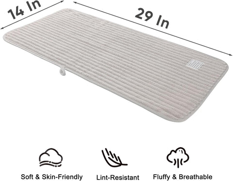 Luxury 3-Piece Quick-Dry Small Bath Towel Set – Ultra Soft Microfiber Hand Towels for Bathroom, Bar, Pool, Gym & Travel – Elegant Twill Design(14”x 29.6”)