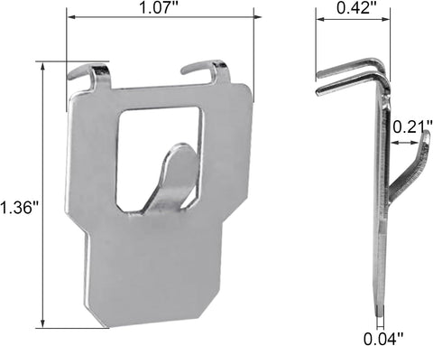 Xadnitu 30 Pieces 30LB Claw Drywall Picture Hangers for Easy Wall Picture Frames, Mirrors, Paintings, Art Hanging, Supporting in Home and Office Decoration