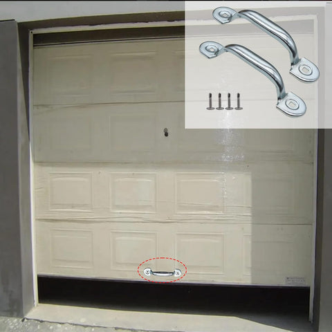 Xadnitu Garage Door Bottom Lift Handle for Most Gate Handles Replacement, Heavy Duty Door Pull Handle for Garage Outdoor Closet (2 Pack)