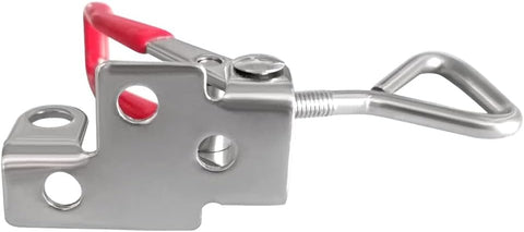 Toggle Latch Clamp 4001 with Lock Hole, 304 Stainless Steel Adjtable Heavy Duty Pull Hasp Latches For Smoker Cabinet Tool Box Case Trunk Door, 330Lbs Holding Capacity (2 Pack)