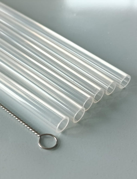 Silicone Replacement Straws for 20 30 40oz Cup, Reable Straws with Cleaning Brh Compatible with 30 40 oz Stanley Tumbler (Pack of 12)