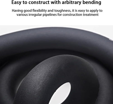 Pipe Insulation Foam Tube, 3/8"(9mm) ID Wall Thickness 3/8" Length 6FT, Black Foam Tubing for Guitar Stands,Machine Handle＆Roof Rack