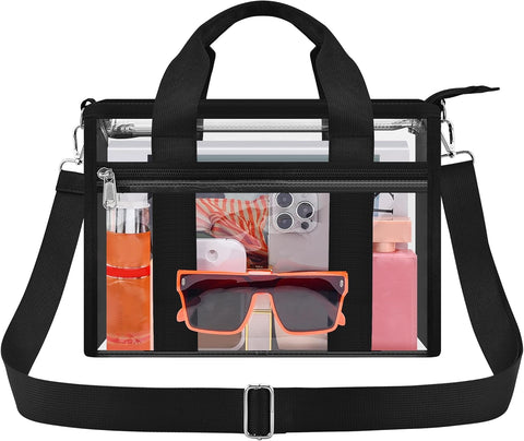Clear Bag for Stadium Events Clear Sports Fan Messenger Bag Purse for Concert Festivel Outdoor Events