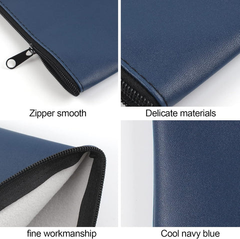 4 Pieces Money Bags With Zipper, 11x6.1 inch Money Pouch, Bank Bag, Cash Bag, Check Wallet, Cosmetics(navy)