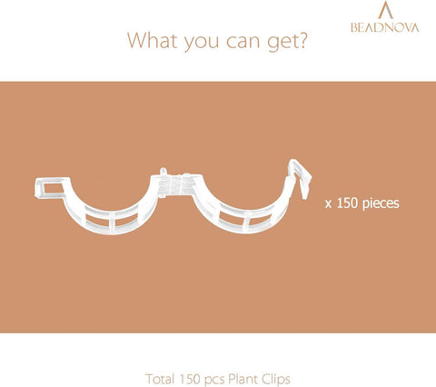 150Pcs Tomato Clips Plant Clips Garden Clips Vine Clips Tomato Trellis Clips for Tomato Vine Vegetable (150PCS)