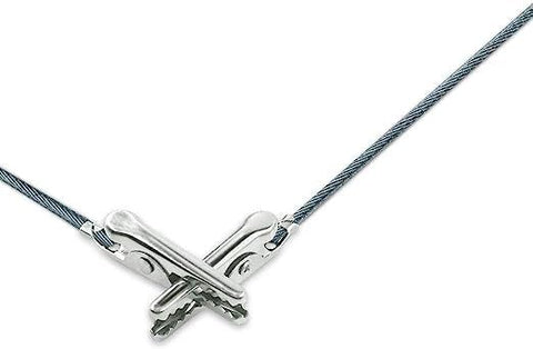 50Pcs Metal Wire Alligator Clamp Long-Tailed Alligator Iron Clip Clasp for DIY Card Clip Holder 6 inch (150mm)
