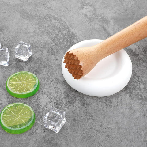 Wooden Muddler for Cocktails, Durable Muddler for Lemonade, Professional Bar Muddler Tool, Home and Bar Cocktail Muddler for Mojitos, Fruit Drinks (10 Inch)