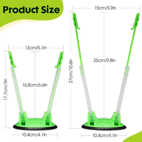 Baggy Rack Holder for Food Meal Prep,Plastic Freezer Bag Holder Stand for Filling, Adjustable Food Storage Bag Holders,Gallon Bag Holder (Pack of 4)