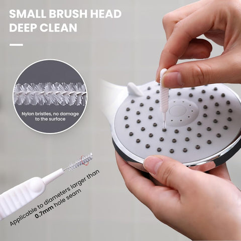 Shower Head Cleaning Brush for Small Hole, Multifunctional Shower Cleaning Tools, Anti-Clogging Nozzle with Storage Boxes, Showerhead Cleaning Brushes Picks for Household Bathroom (20 pcs)