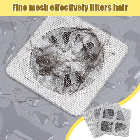 Disposable Floor Drain Filter Stickers, Disposable Shower Drain Hair Catcher to Prevent Clogged Drains, for Kitchen, Sink,Bathtub and Bathroom Drains (20 pcs)