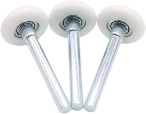 Garage Door Roller, White 1.8" Quiet Nylon Garage Door Wheels 4" Stem for Garage Track Replacement with Premium Sealed 11 Ball Bearing, 10 Packs